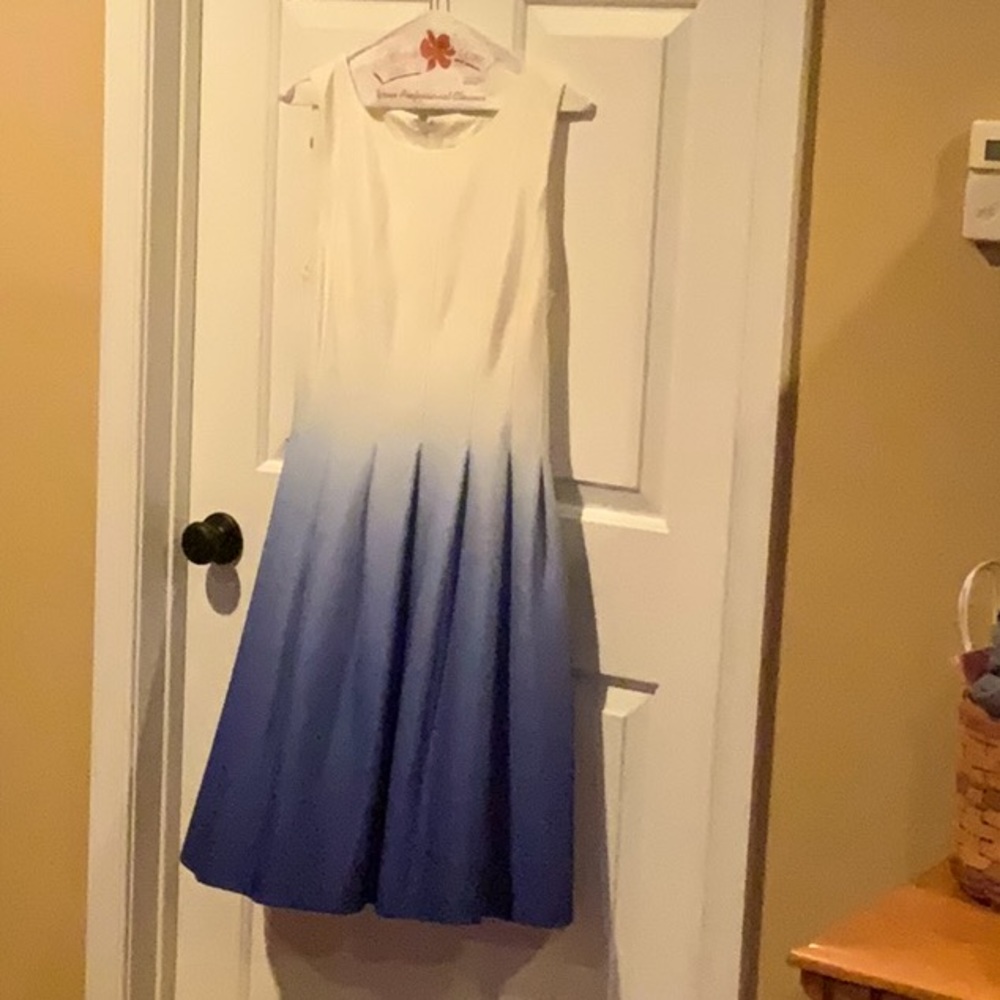 Calvin Klein Size 10 Ombré white-blue